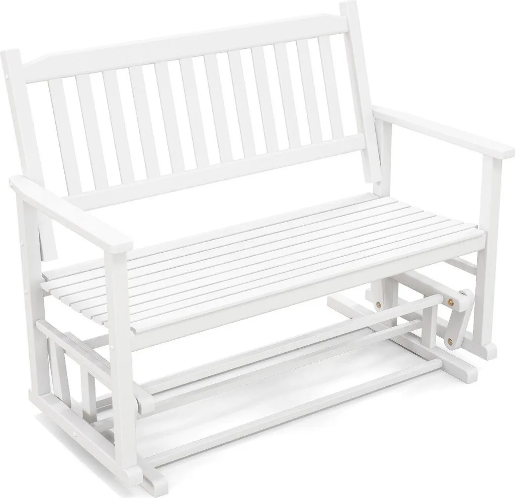 Banc de jardin à bascule gris anthracite balancelle robuste 225 kg