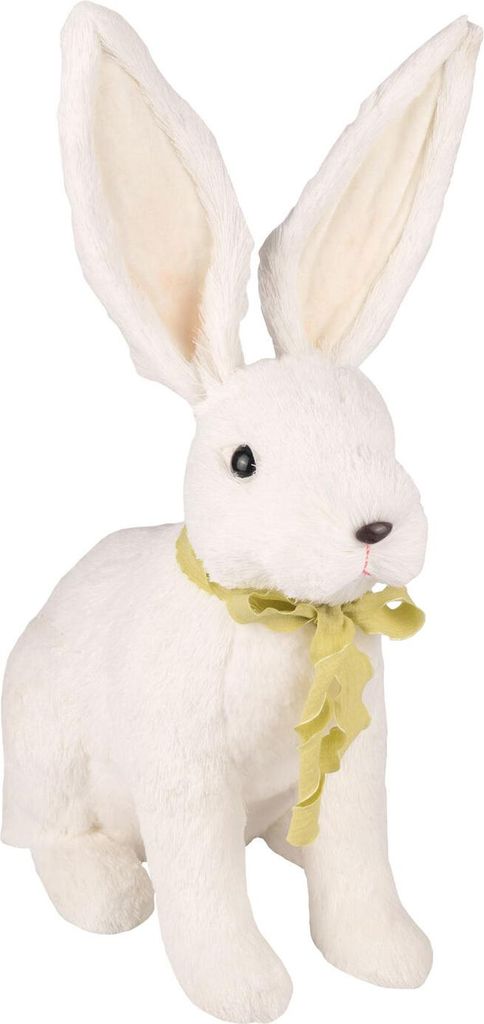 4x Hase aus Fasern in Wolloptik Osterhase Osterdeko 48 cm