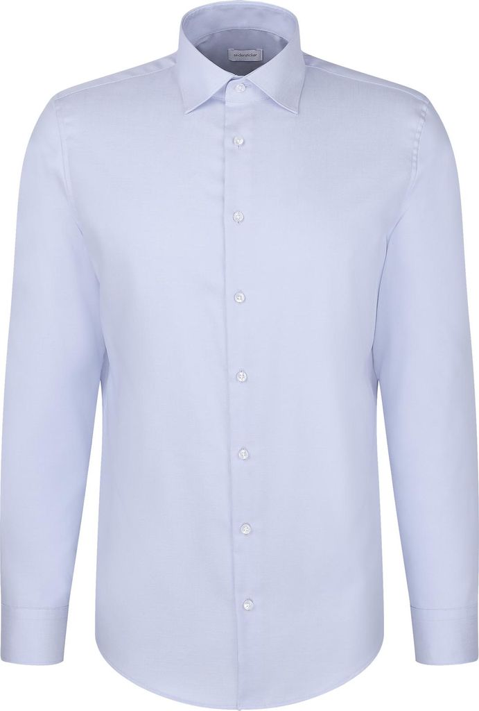 Seidensticker BUSINESS Hemd Langarm New-Kent Slim Mittelblau 43
