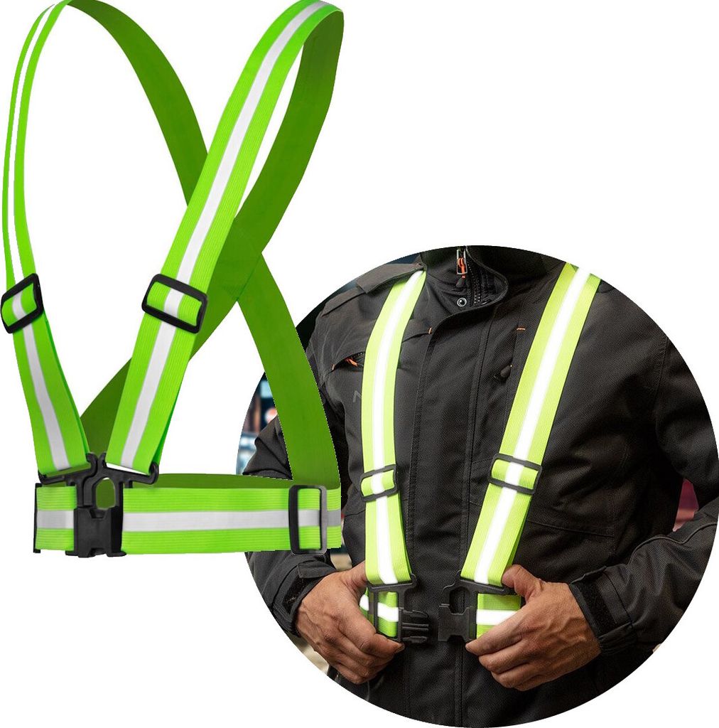 NEO TOOLS Reflexní pásek, šle, natahovací a nastavitelný, Obrázek produktu 