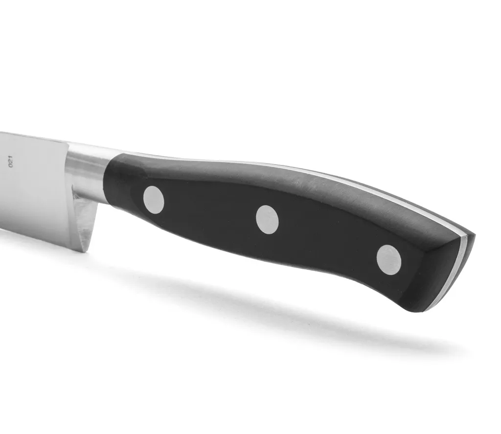 Arcos Coltello Chef in Acciaio Inossidabile – Ideale per Tagliare e Pelare Alimenti Piccoli, Manico Ergonomico in Poliossimetilene, Lama da 300 mm – Serie Universal, Colore Nero