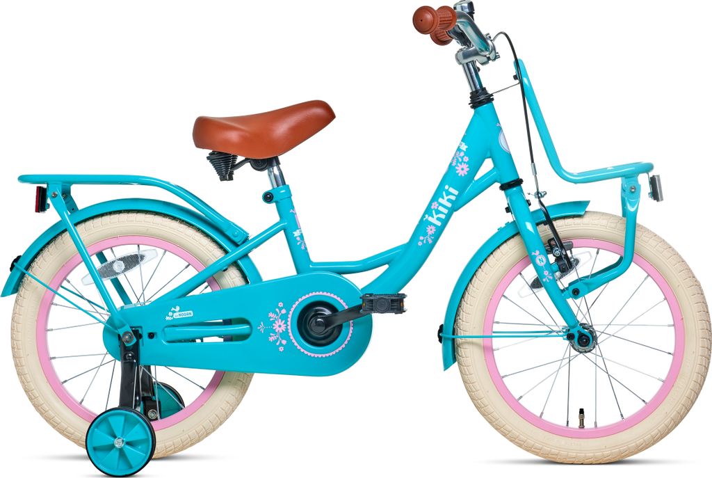 Nogan Kiki Kinderfahrrad - Mädchenfahrrad - 16 Zoll - Türkis