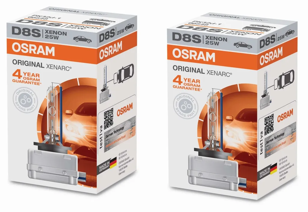 Ampoule D8S OSRAM Xenon 25W Classic : Lot de 2 Brûleurs Haute Qualité