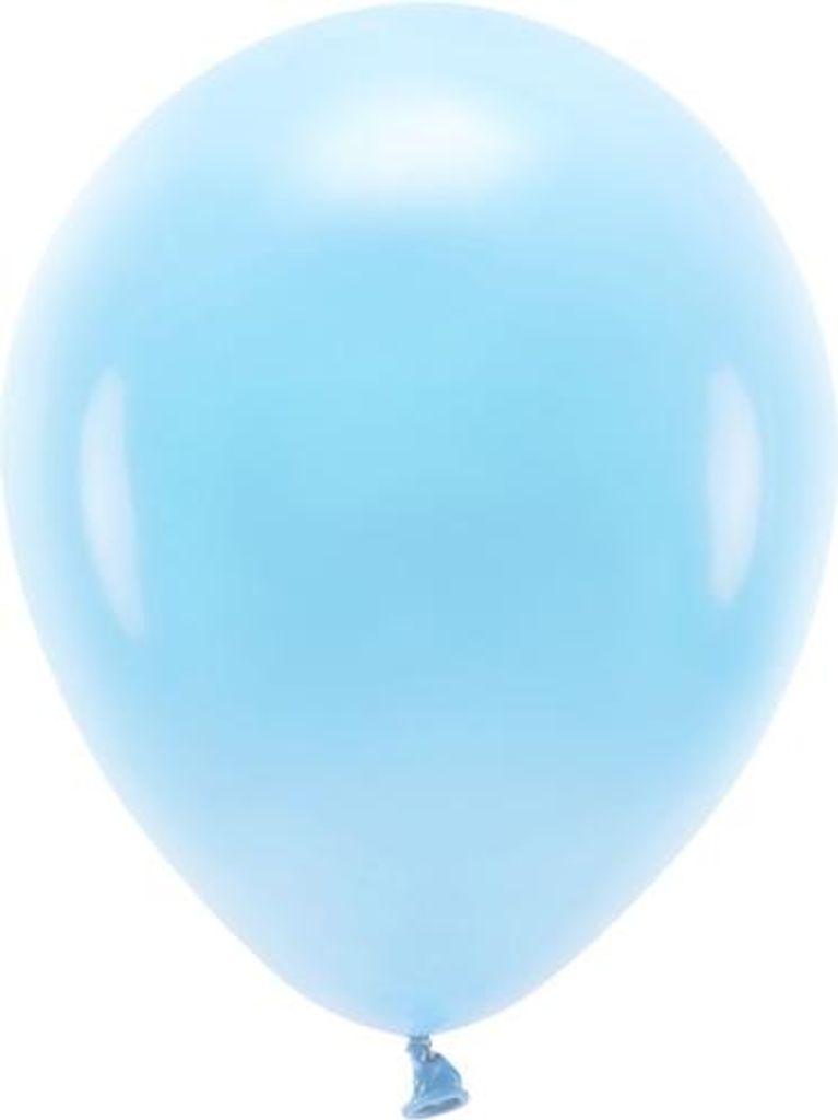Öko-Luftballons 26cm pastell, blau (1 Packung / 100 Stück)