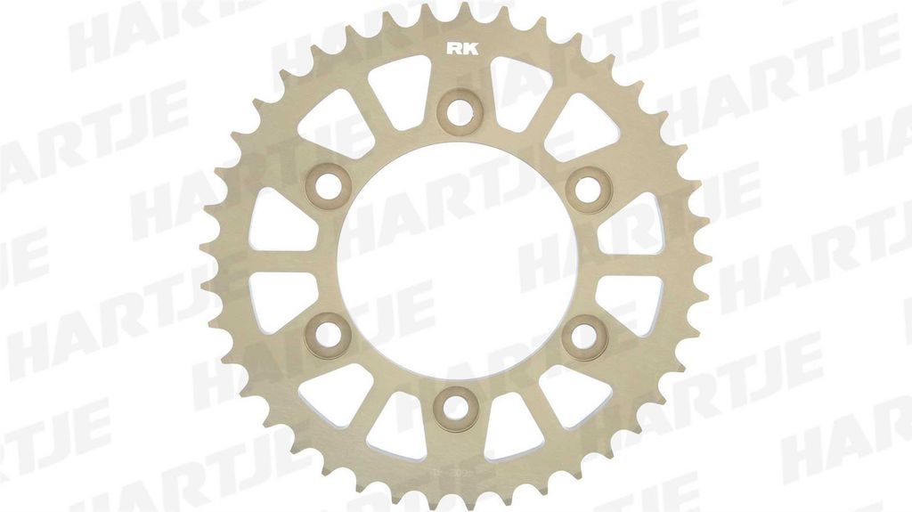 Rk Kettenblatt 520 42z Aluminium gold matt hart a