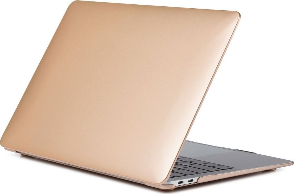 Mobigear Metallic MacBook Air 13 Zoll (2018-2020) Hardcase Hülle MacBook Case - Gold - Model A1932 / A2179 / A2337
