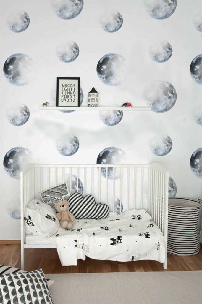 Coloray Fototapete 208x146 cm An Einer Wand Latex Latextapete - Mondmondlicht oder interstellar