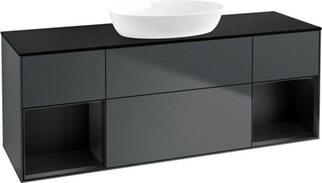 V&B Waschtischunterschrank Finion 160cm, Pl b m, Rg b m Lac, md bl. m Lac