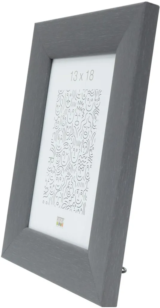 Cornice in Legno S53G Grigio 40x60 cm - Elegante Portafoto da Parete - 3