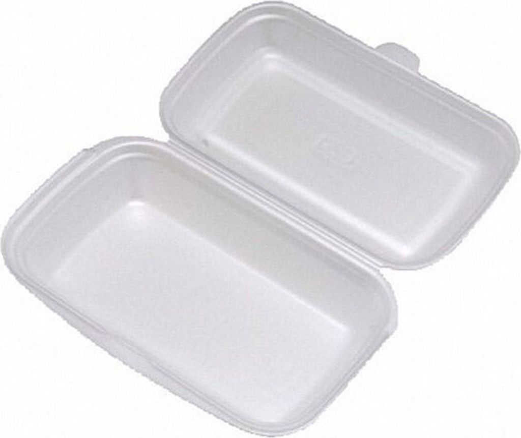 25x Menübox Lunch-Box weiß 240x133x75 mm geschäumt Produktbild 