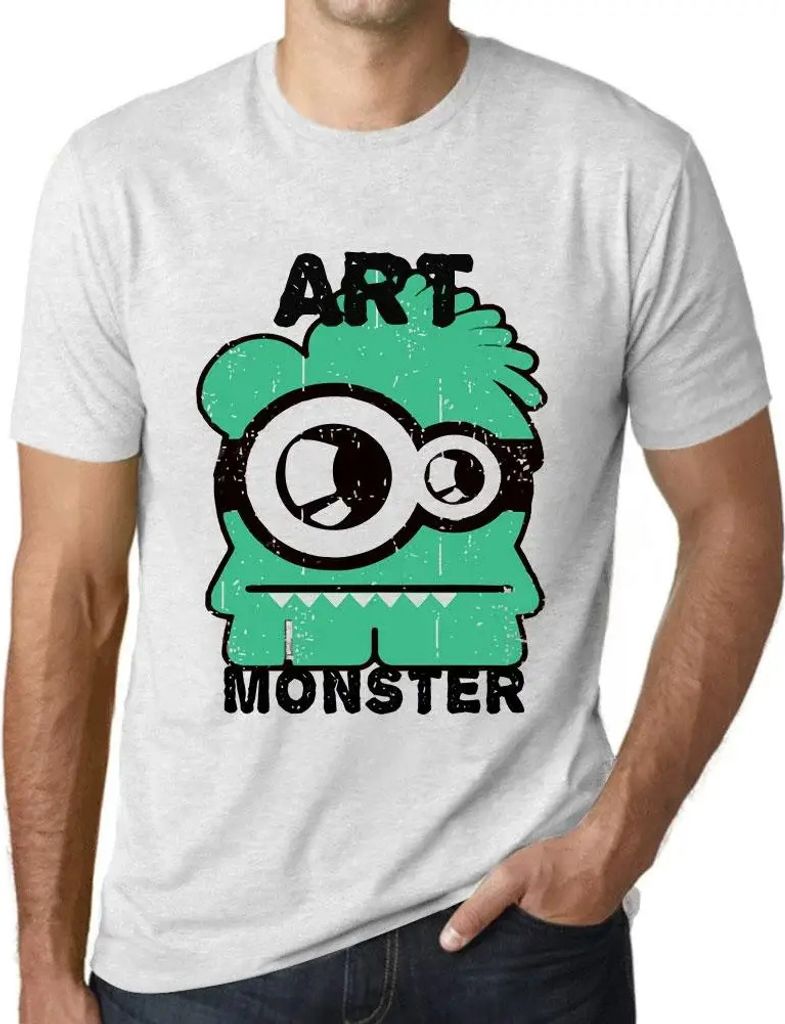 Herren Grafik T-Shirt Kunstmonster – Art Monster – Öko-Verantwortlich Vintage Jahrgang Kurzarm Lustige Druck Geburtstag Geschenk Mann