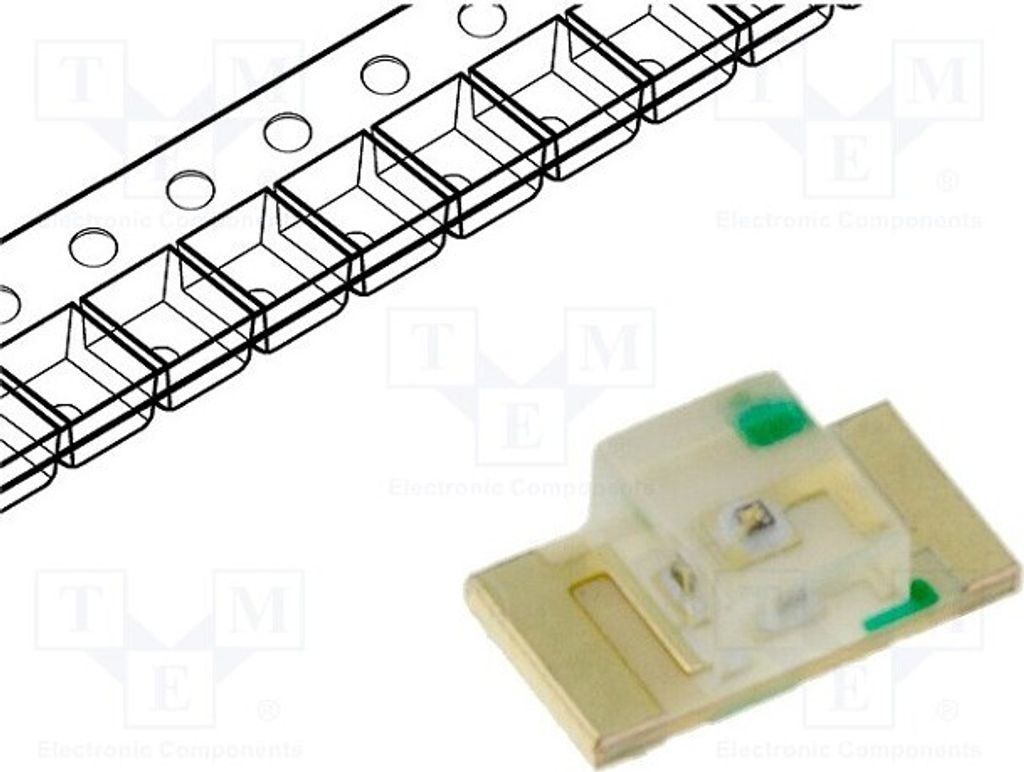 5x LED 2÷2,5V gelb SMD 3,2x1,6x1,05mm 80÷150mcd 120° 1206 20mA KPTR-3216SYCK LED-