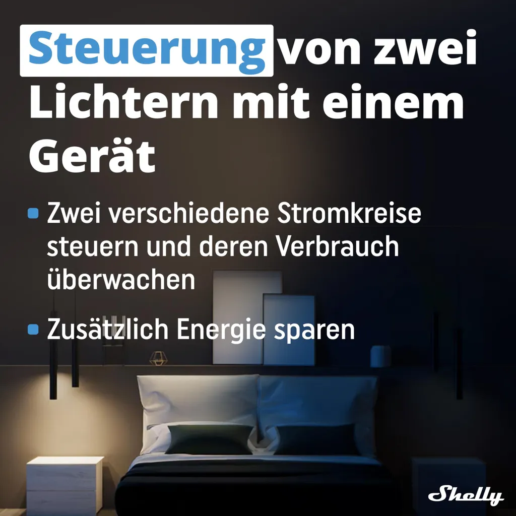 Micromodule Domotique Shelly Plus 2PM Wi-Fi pour Volets et Éclairage Pro - 4