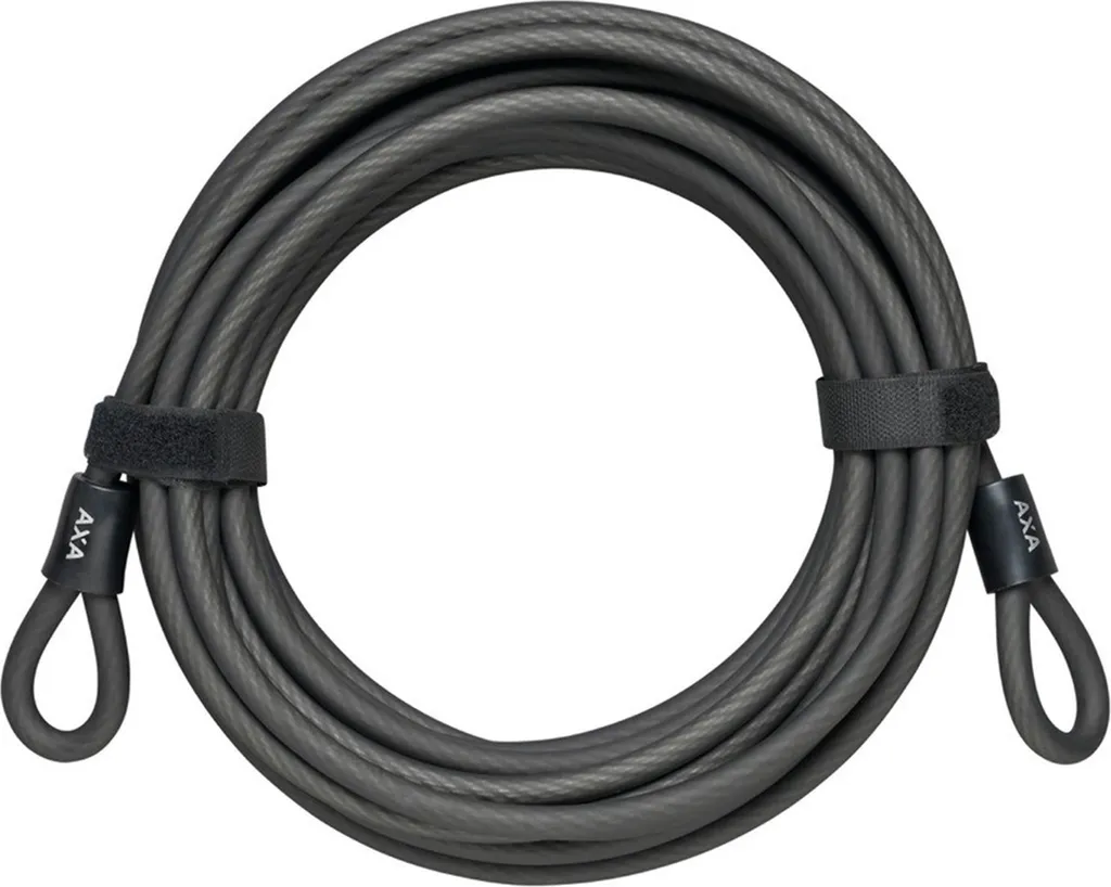 Câble antivol en acier de 10m AXA noir avec boucles pour mobilier