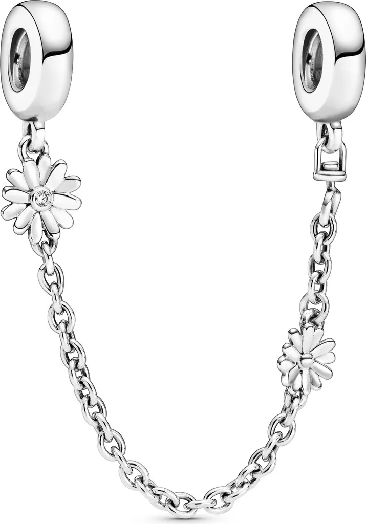 PANDORA Catena di Sicurezza Margherita 798764C01 | Argento 925 Originale