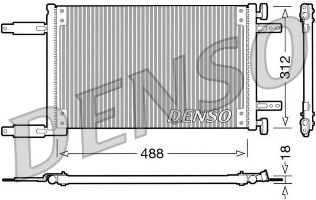 Condenseur de clim DENSO DCN09041 pour Doblo Punto OE 46736891 - Neuf