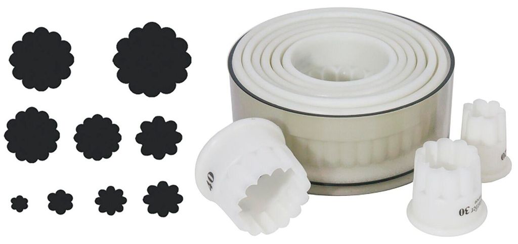 CONTACTO Ausstecher rund, gewellt, Höhe: 30 mm, ø: 100 mm