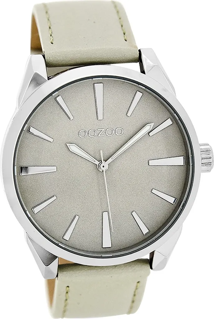 Design Olandese: Orologio Oozoo D2UOC8360A Pelle Opaca Grigia