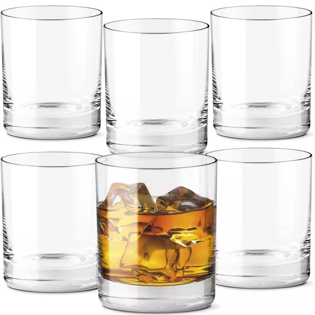 Whiskygläser | 320 ml | 6 Stück SET | Wassergläser Whisky-Set Longdrinkgläser Eisgläser Whiskeyglas Trinkgläser Saftgläser Biergläser Cockt...