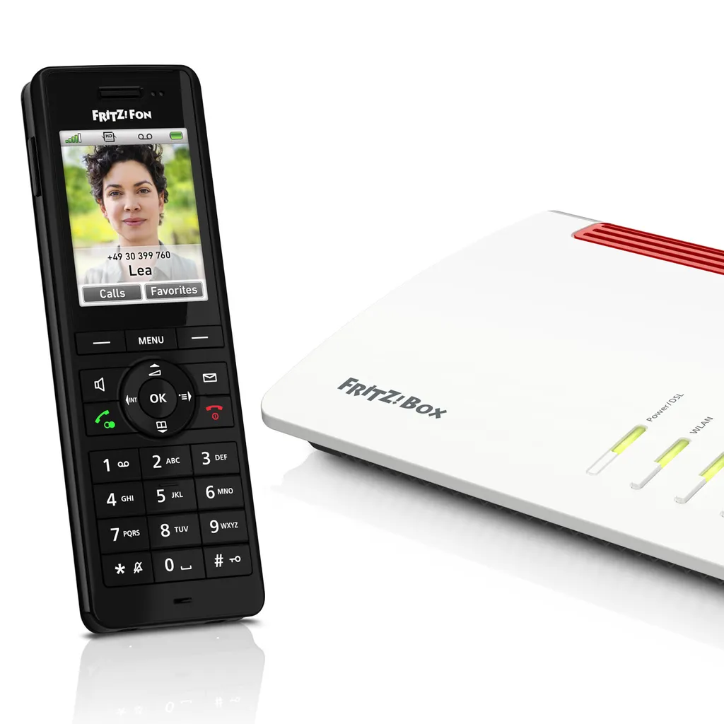 Combiné DECT FRITZ!Fon X6 Noir Idéal pour Maison et Télétravailleur
