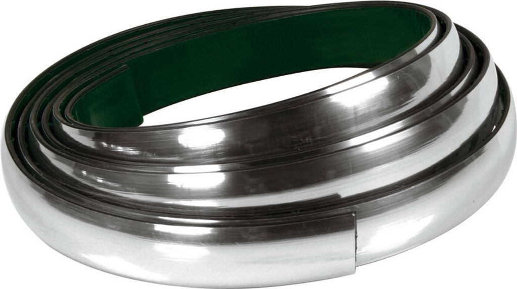 Verchromtes Klebeprofil - 25 m - 39 mm