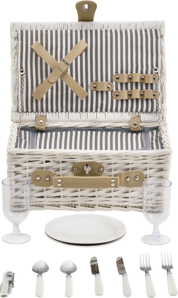 [casa.pro]® Picknickkorb für 2 Personen mit Kühltasche, Produktbild 7