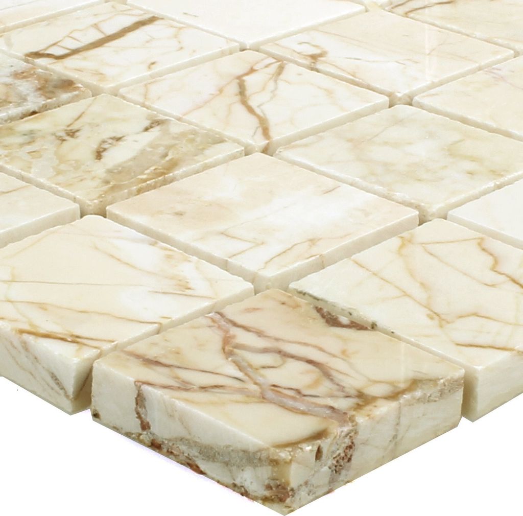 Naturstein Marmor Mosaik Fliesen Pulpis Golden Cream Produktbild 