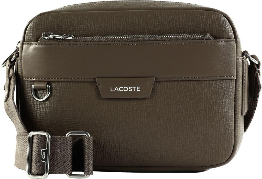 LACOSTE Umhängetasche Reporter Bag Morel taupe