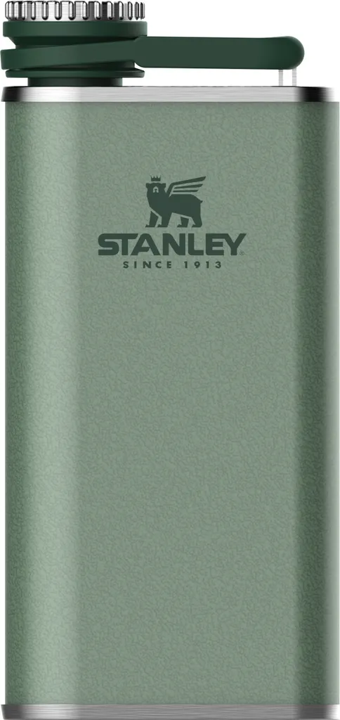 Stanley Hip Flask 0.23L Verde Martellato | Accessorio EDC Acciaio Inox