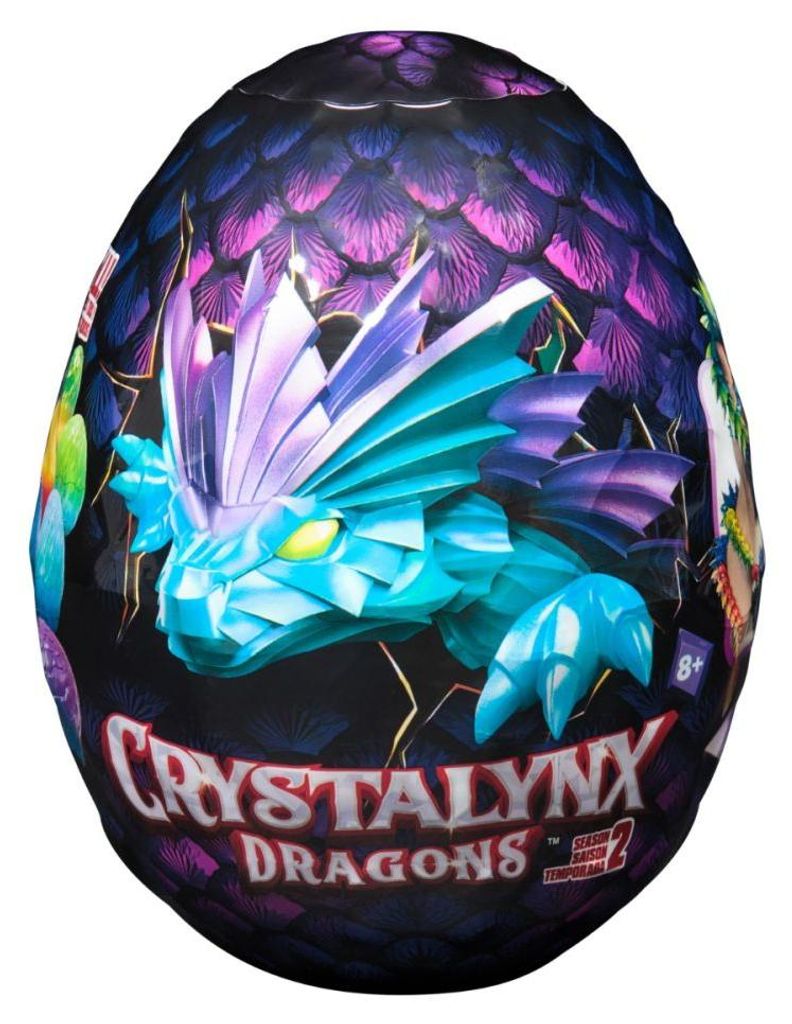 Figurina sorpresa drago CrystaLynx S2 in uovo 30 cm Immagine del prodotto 