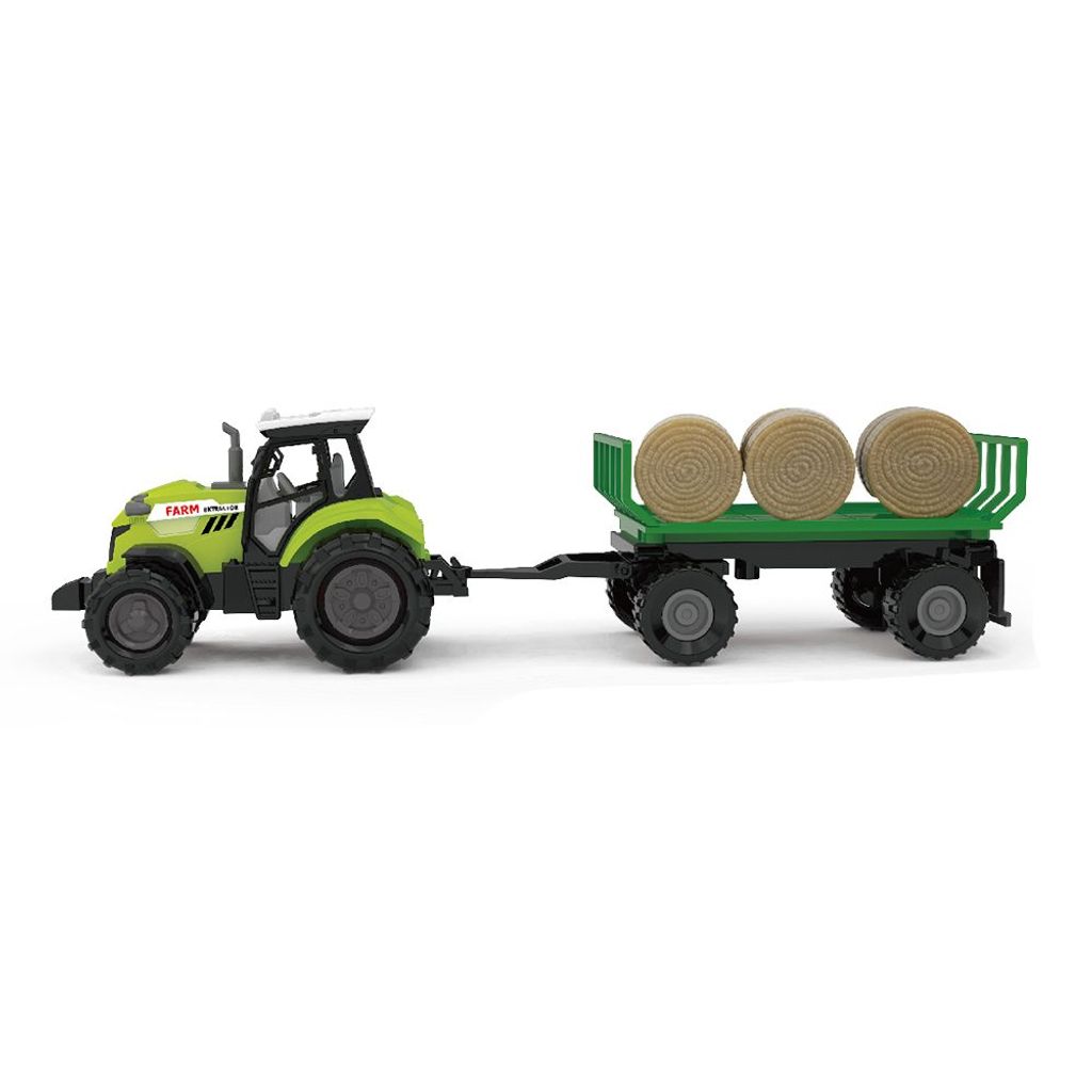 Traktor mit Anhänger + Licht & Sound 25 cm