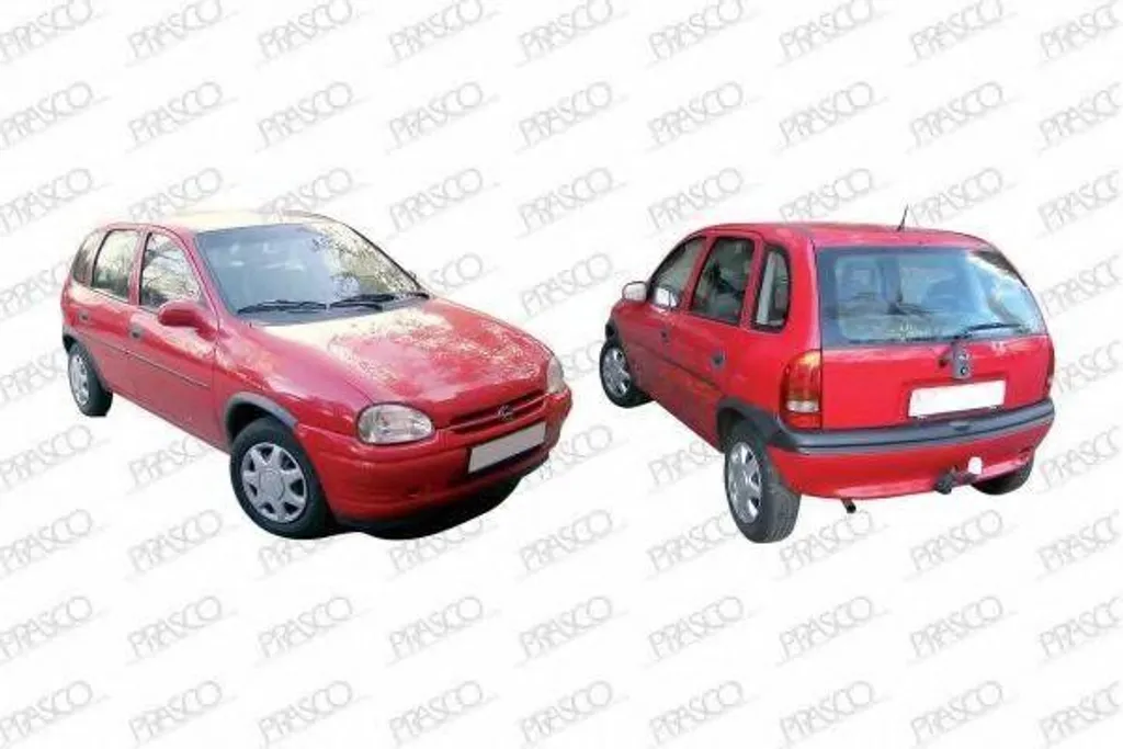 Extension d'aile PRASCO pour Opel Corsa B (S93) - Finition Noir Mat