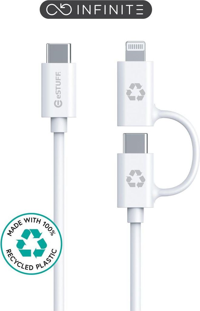 eSTUFF ES600170, 1 m, USB 2.0, Weiß
