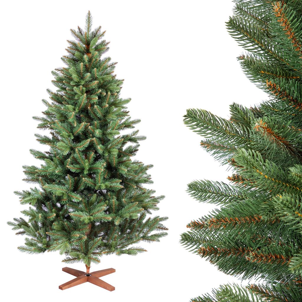 FAIRYTREES Weihnachtsbaum künstlich, Nordmanntanne Premium Produktbild 