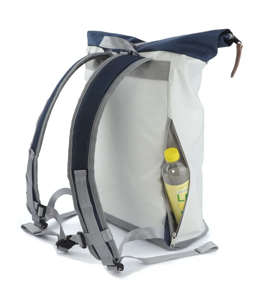 Sac à dos Ordinateur Tide-XL Blanc Bleu en matières éco-responsables - 3