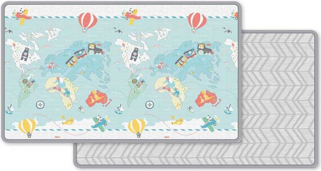 Skip Hop 243103 Spielmatte, wendbar, für Reisende, mehrfarbig