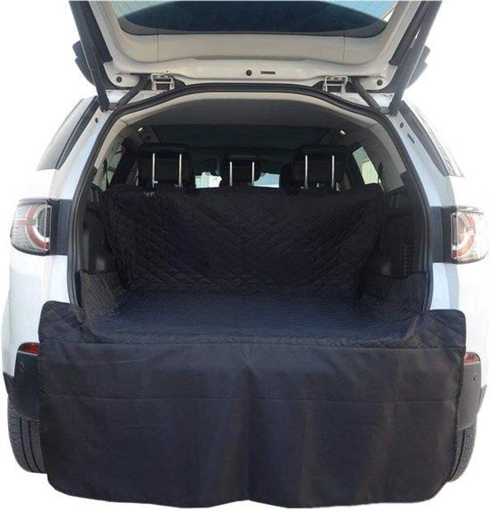 Cabrio-Autostoelhoes-Hangmat aus schwarzem Material, wasserdicht, 204 cm x 133 cm