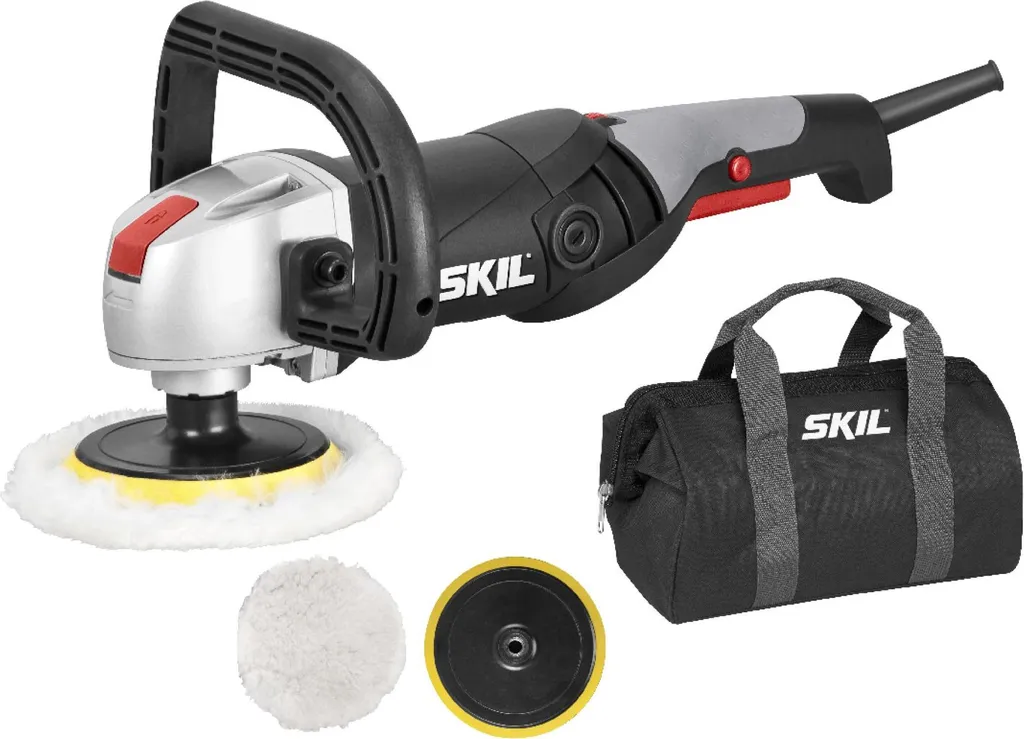 SKIL 9955 MA Polisseuse 1300W avec Disques 180mm et Sac de Transport