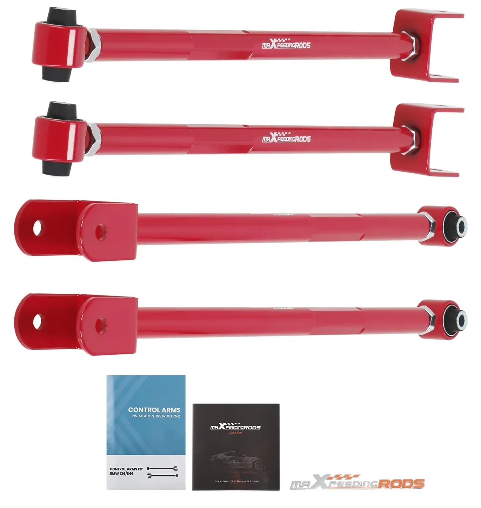 Bras de Suspension Réglables pour BMW E36 E46 - 4Pcs Acier Renforcé
