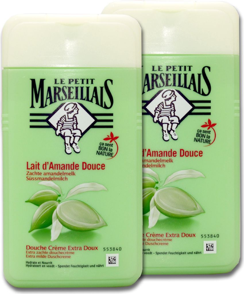 Le Petit Marseillais Duschcreme Süßmandelmilch, 2 x 250 ml