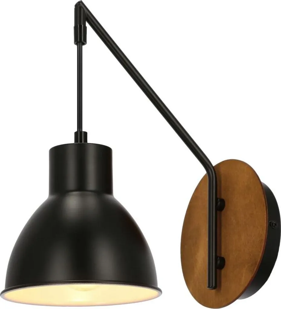 Applique Noire Vario 21-73495 : Solution Éclairage Mural Moderne E27 - 5