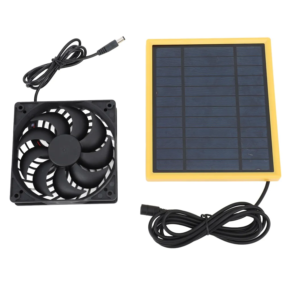 Kit Ventilatore Pannello Solare 20W per Pollaio e Serra - Efficienza 12V