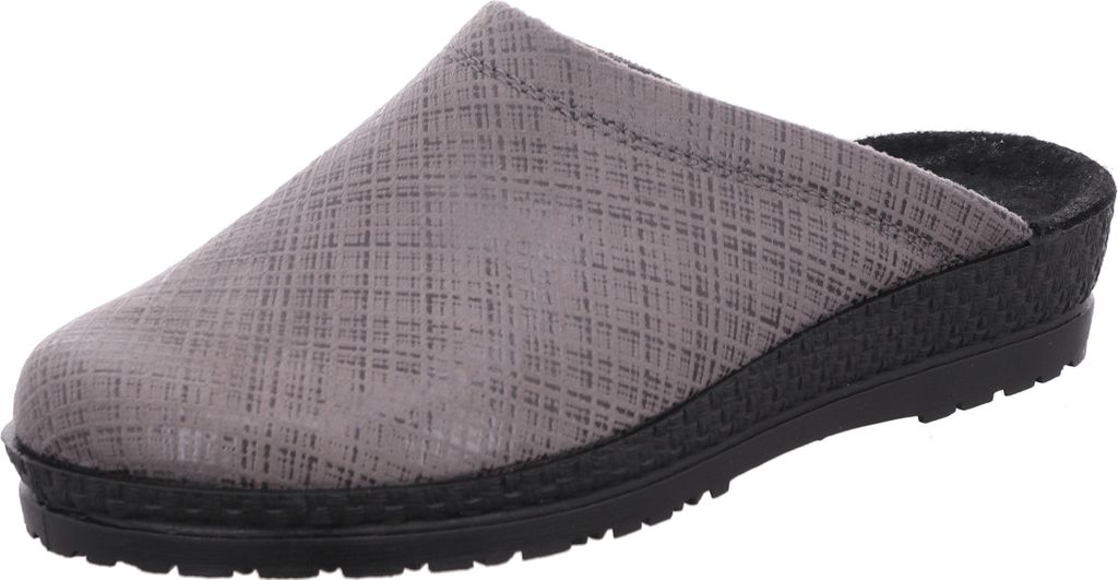 Rohde Damen Pantoffel Keilabsatz Hausschuh Microvelour Produktbild 