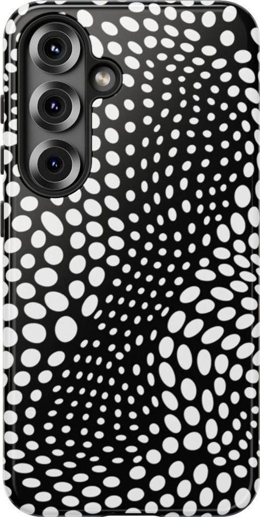 Optische Illusion in Schwarz-Weiß – Hülle Kompatibel mit Samsung Galaxy S25