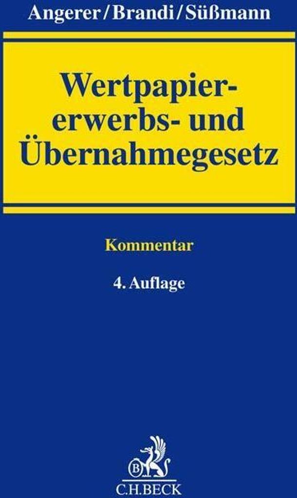 Wertpapiererwerbs- und Übernahmegesetz (WpÜG)