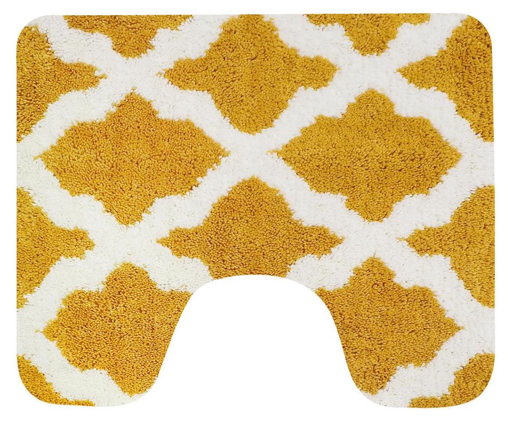 Dutch House Toulon Toiletmat 60x50 cm Oker/Wit