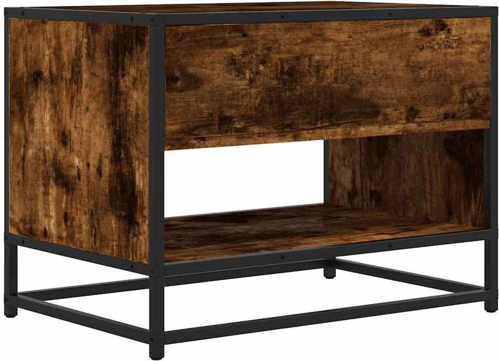 TV-Schrank Räuchereiche 61x40x46 cm Holzwerkstoff und Metall