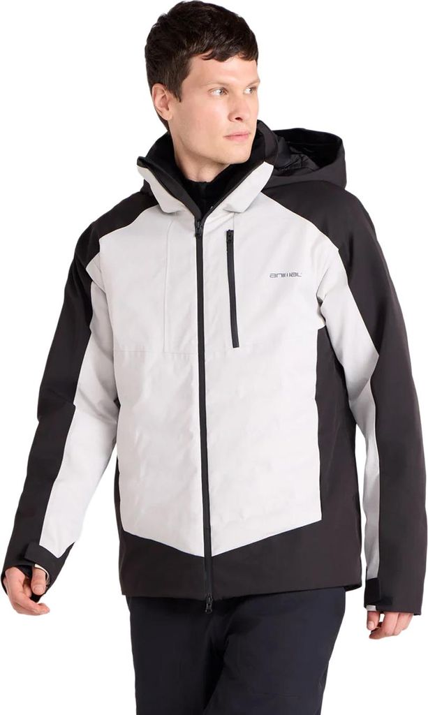Animal - "Energy" Skijacke für Herren, Durchkreuzte Nähte, Verblüfft MW4753 (XL) (Schwarz)