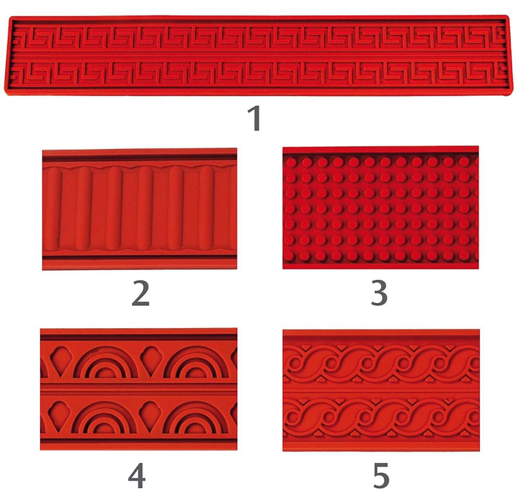 CONTACTO Tortenreliefmatten, Länge: 600 mm, Breite: 80 mm