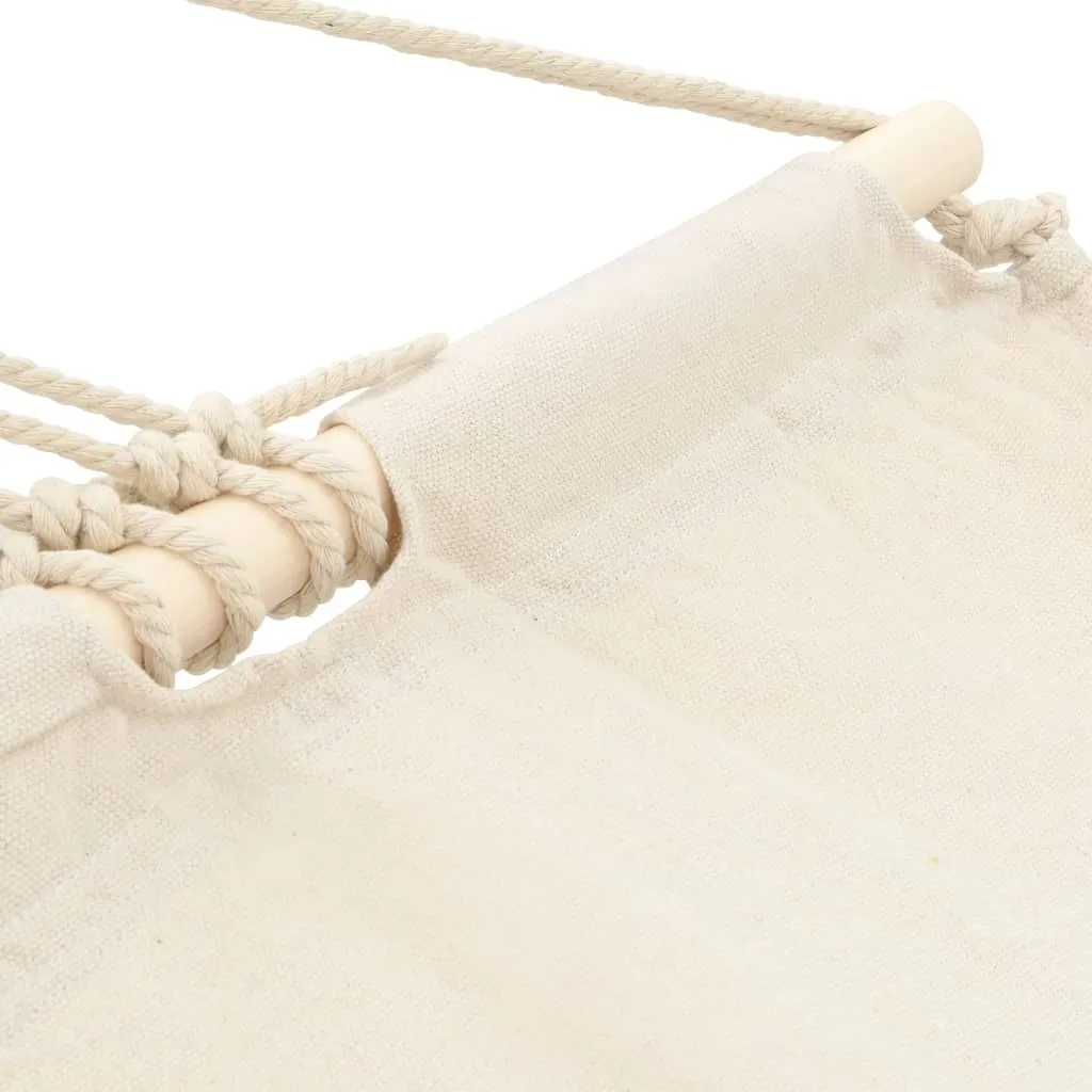 Hamac vidaXL structure robuste bois crème - Confort et design moderne - 2